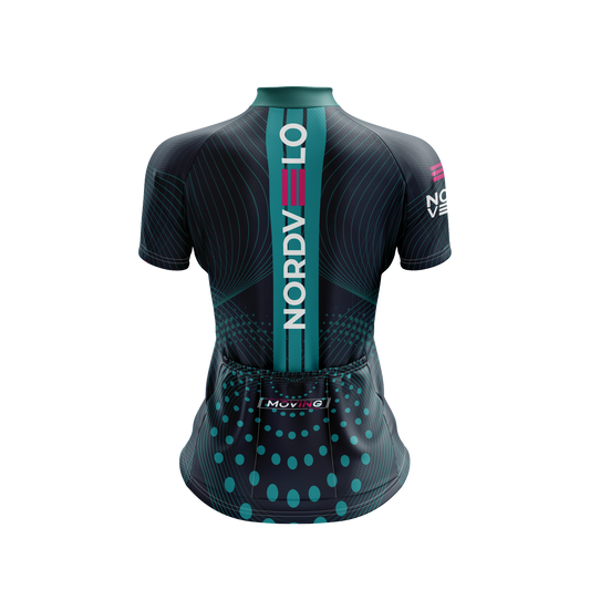 Nordvelo Peloton Women Short Sleeve Jersey - Obsidian rear