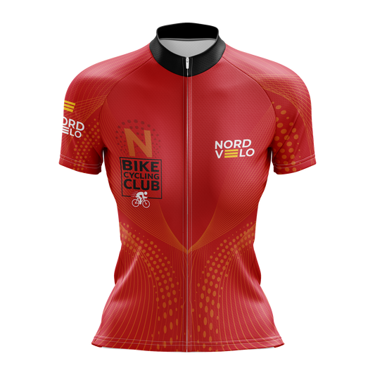 Nordvelo Peloton Women Short Sleeve Jersey - Scarlet front