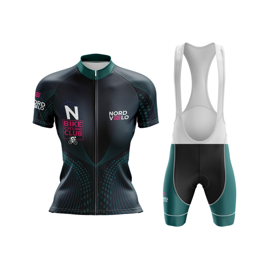 Nordvelo Peloton Women Short Sleeve Kit - Obsidian front