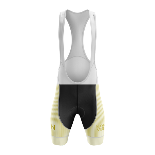 Nordvelo Pinstripe Women Bib Shorts - Butter front