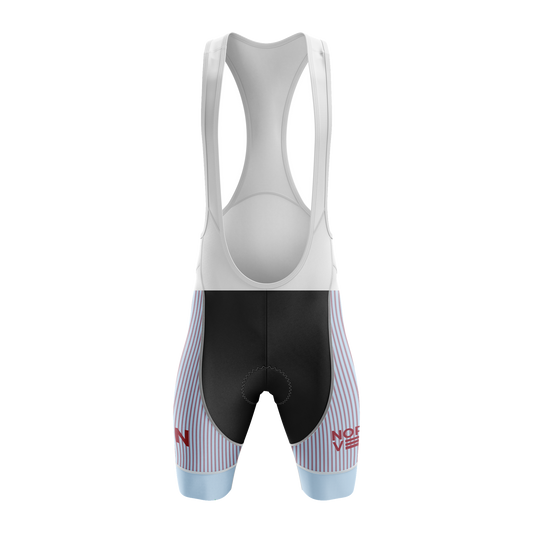 Nordvelo Pinstripe Women Bib Shorts - Sky front