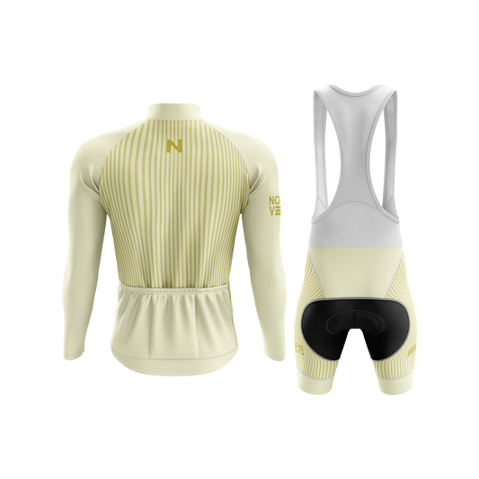 Nordvelo Pinstripe Men Long Sleeve Kit - Butter rear