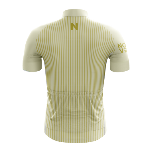 Nordvelo Pinstripe Men Short Sleeve Jersey - Butter rear