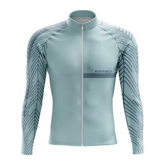Nordvelo Plume Men Long Sleeve Jersey - Mist front