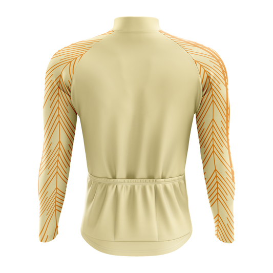 Nordvelo Plume Men Long Sleeve Jersey - Wheat rear