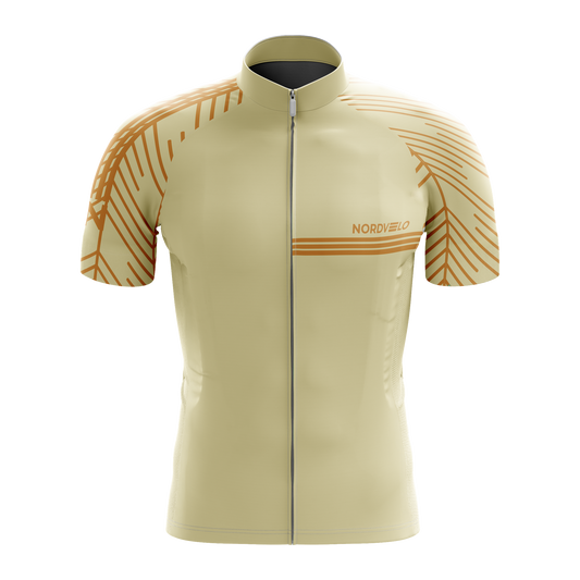 Nordvelo Plume Men Short Sleeve Jersey - Wheat front