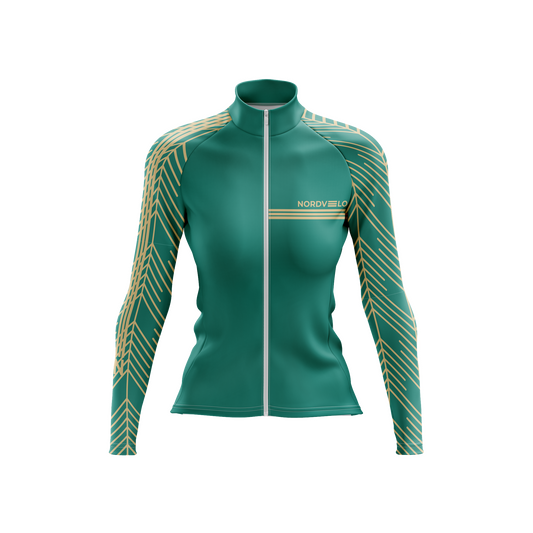 Nordvelo Plume Women Long Sleeve Jersey - Pine front