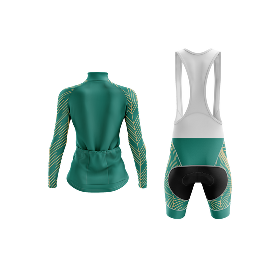 Nordvelo Plume Women Long Sleeve Kit - Pine rear