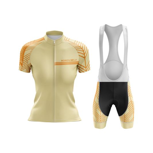 Nordvelo Plume Women Short Sleeve Kit - Wheat front