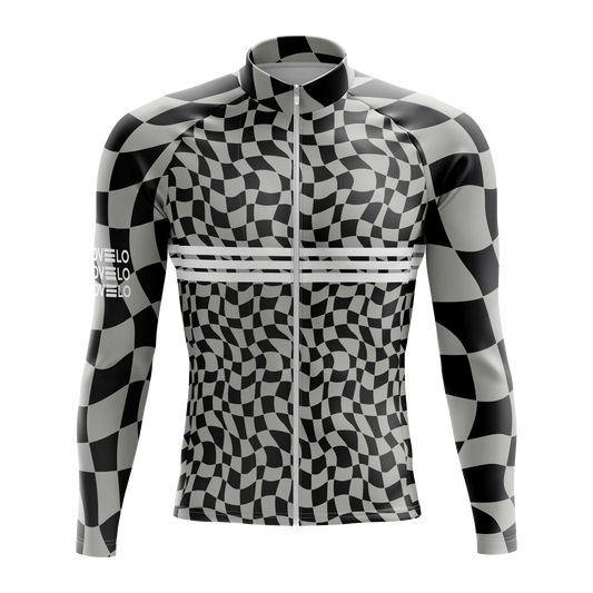 Nordvelo Ripple Men Long Sleeve Jersey - Ash front