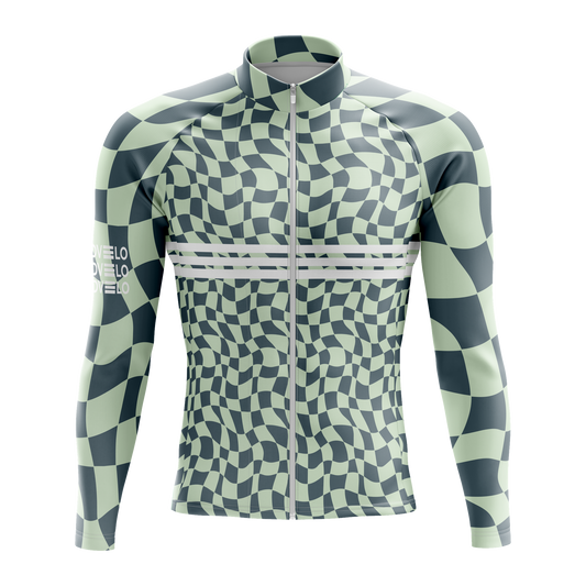 Nordvelo Ripple Men Long Sleeve Jersey - Willow front