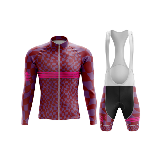 Nordvelo Ripple Men Long Sleeve Kit - Mulberry front