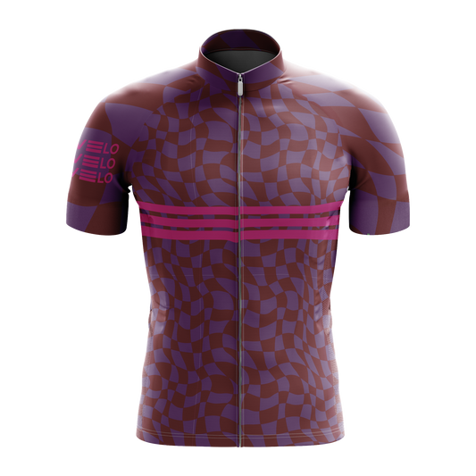 Nordvelo Ripple Men Short Sleeve Jersey - Mulberry front