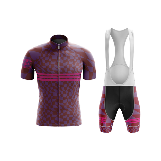 Nordvelo Ripple Men Short Sleeve Kit - Mulberry front