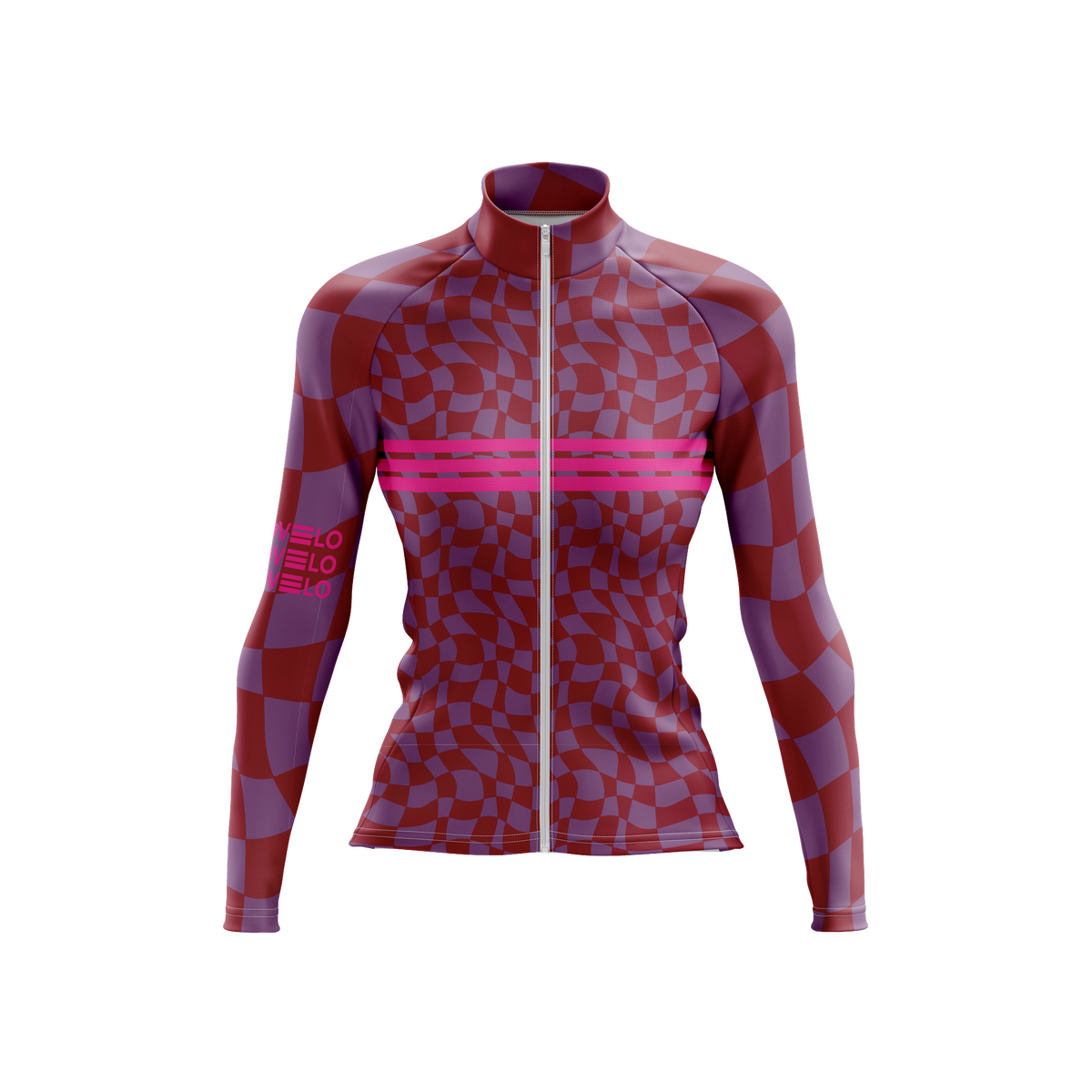 Nordvelo Ripple Women Long Sleeve Jersey - Mulberry front