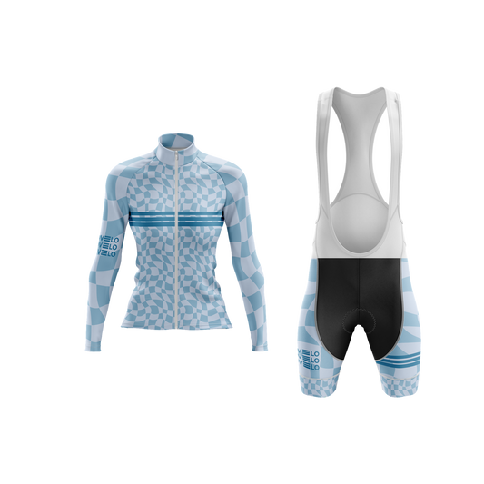 Nordvelo Ripple Women Long Sleeve Kit - Powder front