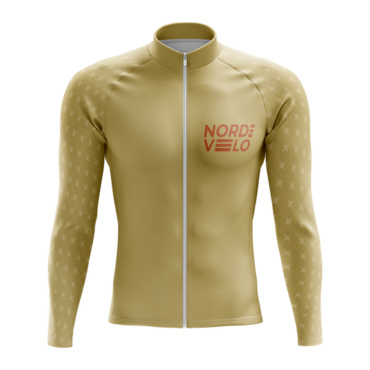 Nordvelo Stellar Men Long Sleeve Jersey - Ochre front