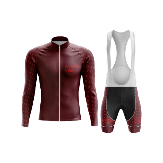 Nordvelo Stellar Men Long Sleeve Kit - Merlot front