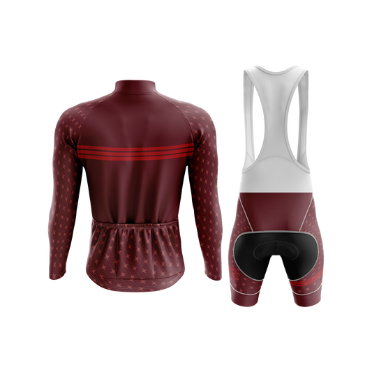 Nordvelo Stellar Men Long Sleeve Kit - Merlot rear