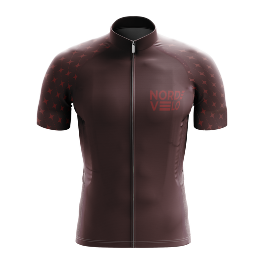 Nordvelo Stellar Men Short Sleeve Jersey - Merlot front