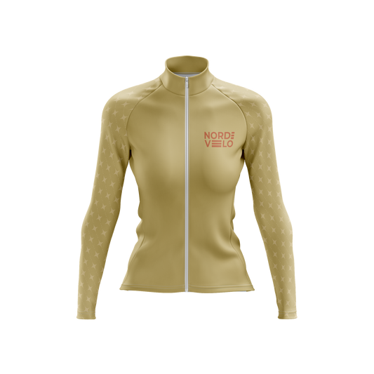 Nordvelo Stellar Women Long Sleeve Jersey - Ochre front