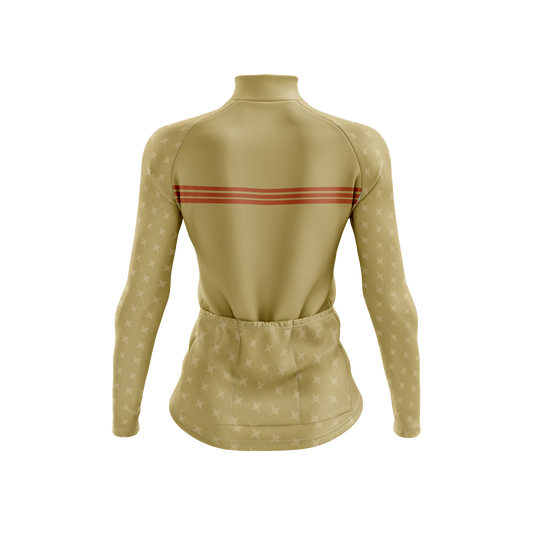 Nordvelo Stellar Women Long Sleeve Jersey - Ochre rear