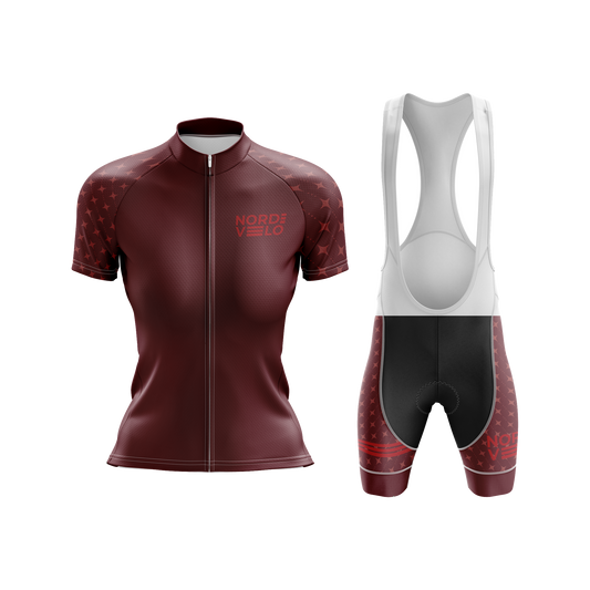 Nordvelo Stellar Women Short Sleeve Kit - Merlot front