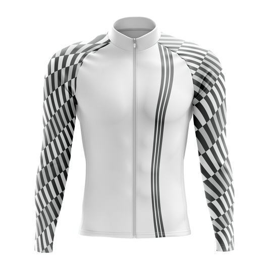 Nordvelo Tessellate Men Long Sleeve Jersey - Chalk front