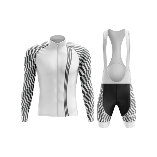 Nordvelo Tessellate Men Long Sleeve Kit - Chalk front