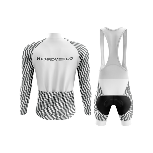 Nordvelo Tessellate Men Long Sleeve Kit - Chalk rear