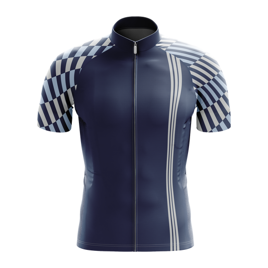 Nordvelo Tessellate Men Short Sleeve Jersey - Denim front
