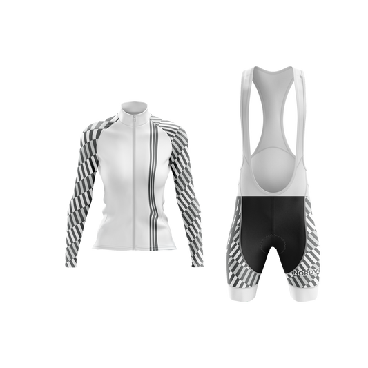 Nordvelo Tessellate Women Long Sleeve Kit - Chalk front