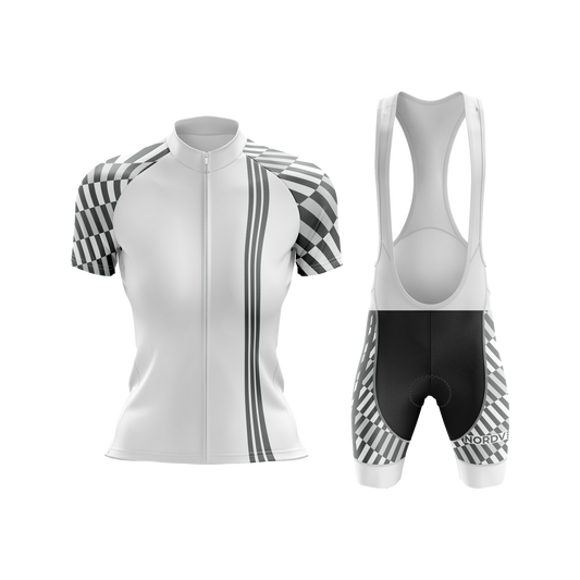 Nordvelo Tessellate Women Short Sleeve Kit - Chalk front