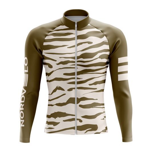Nordvelo Tigris Men Long Sleeve Jersey - Khaki front