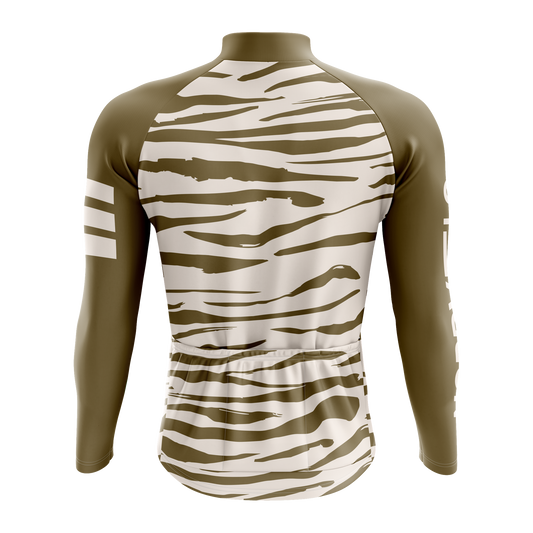 Nordvelo Tigris Men Long Sleeve Jersey - Khaki rear