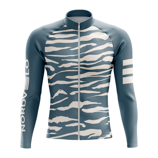 Nordvelo Tigris Men Long Sleeve Jersey - Slate front