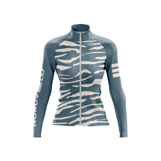 Nordvelo Tigris Women Long Sleeve Jersey - Slate front