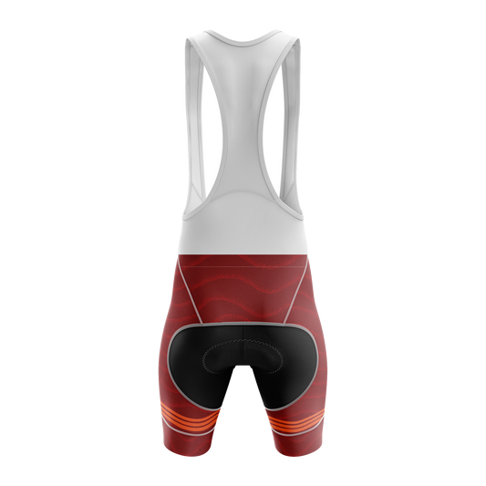 Nordvelo Wavey Women Bib Shorts - Brick rear