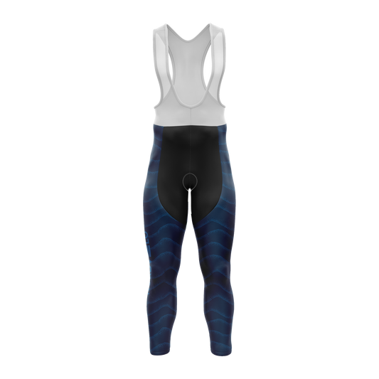 Nordvelo Wavey Women Bib Tights - Navy front