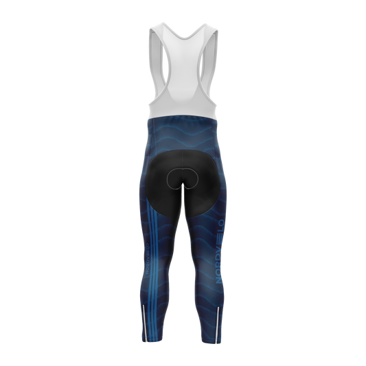 Nordvelo Wavey Women Bib Tights - Navy rear
