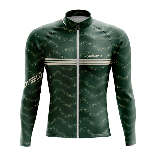 Nordvelo Wavey Men Long Sleeve Jersey - Forest front