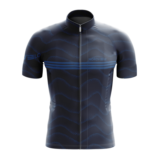 Nordvelo Wavey Men Short Sleeve Jersey - Navy front