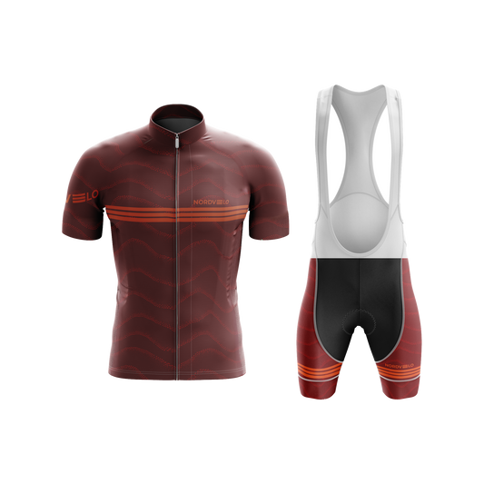 Nordvelo Wavey Men Short Sleeve Kit - Brick front