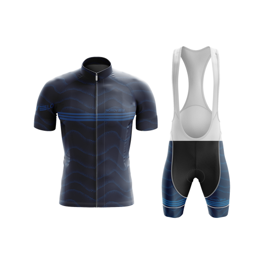 Nordvelo Wavey Men Short Sleeve Kit - Navy front