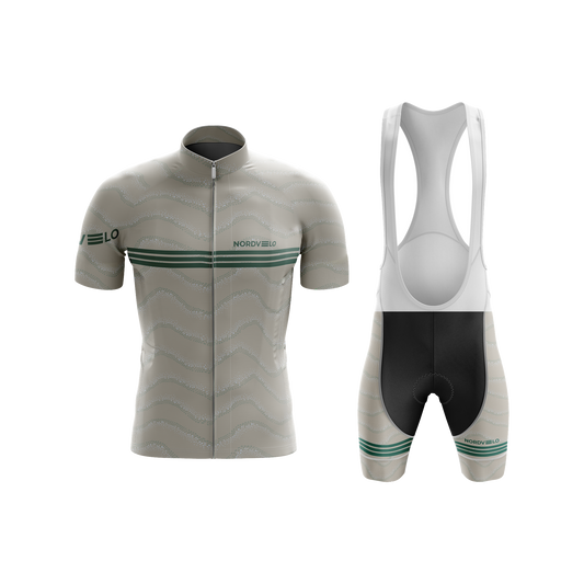 Nordvelo Wavey Men Short Sleeve Kit - Oatmeal front