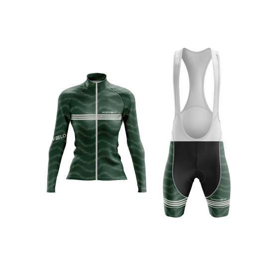 Nordvelo Wavey Women Long Sleeve Kit - Forest front
