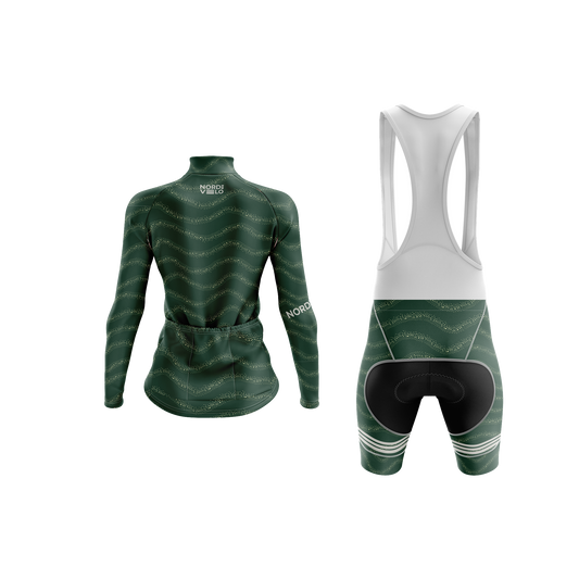 Nordvelo Wavey Women Long Sleeve Kit - Forest rear