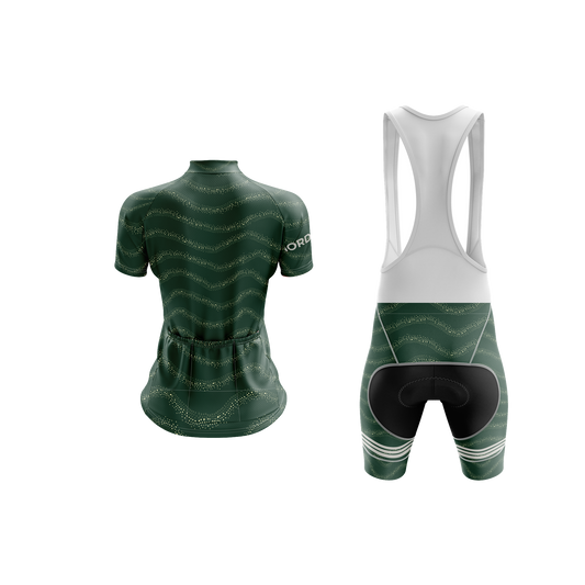 Nordvelo Wavey Women Short Sleeve Kit - Forest rear