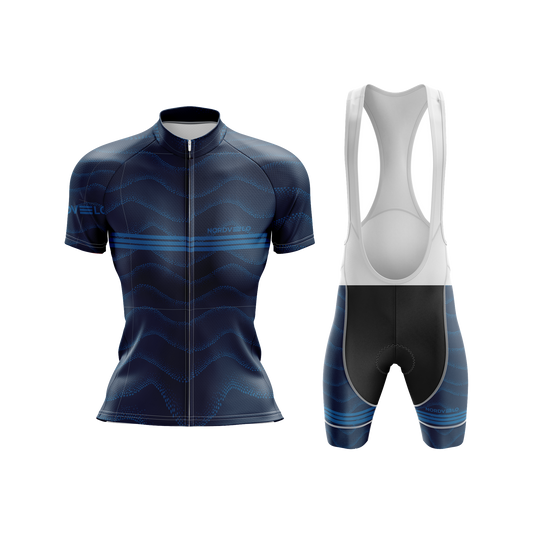 Nordvelo Wavey Women Short Sleeve Kit - Navy front