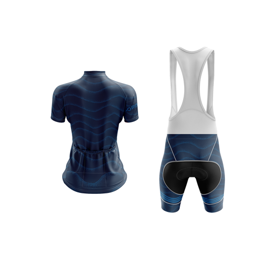 Nordvelo Wavey Women Short Sleeve Kit - Navy rear